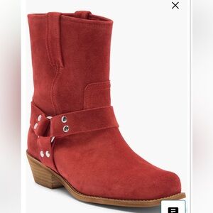 NWT- Jeffrey Campbell Waylon- Lo Square Toe- Harness Ankle Boots- Size 8M